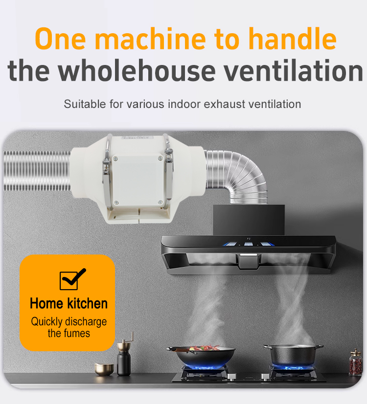 ST-100H Flujo diagonal Fin lado Ventilador 