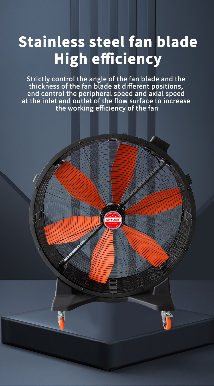 Ventilador de acero de acero inoxidable de acero inoxidable Ventilador 