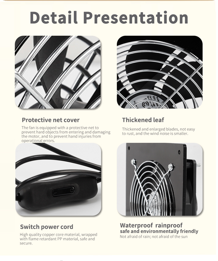 ST-1 en ventilador de escape solar7 