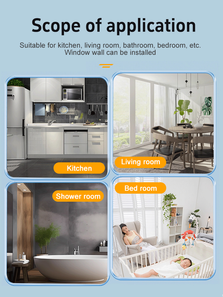 STA100-HE Ventilador de ventanas Aplicaci&oacute;n 