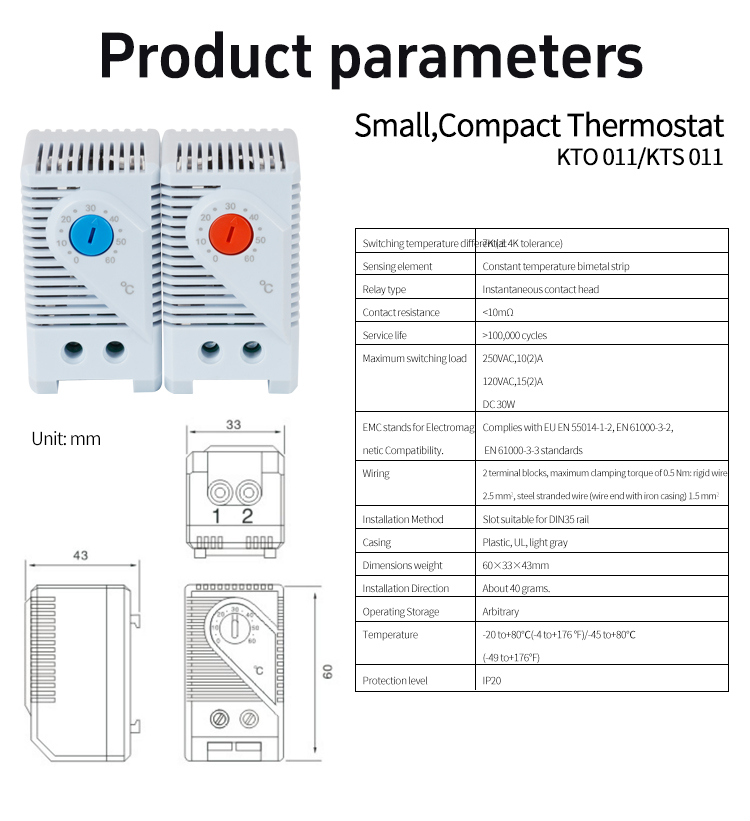 FKO 011, FKS 011 Tabla de par&aacute;metros