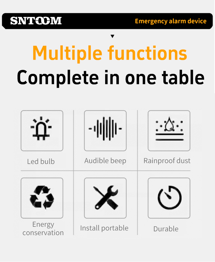 emergencia de alarma estable, advertencia de penetraci&oacute;n fuerte 