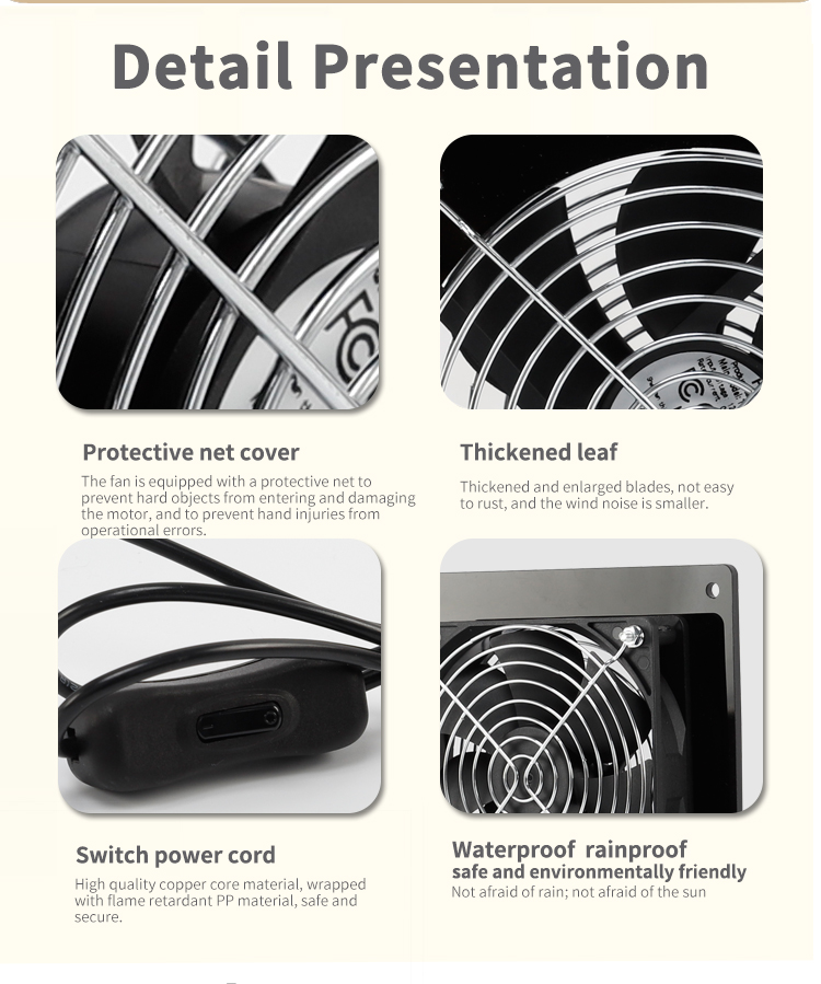 ST-3 en 1 Ventilador de escape solar (1) 