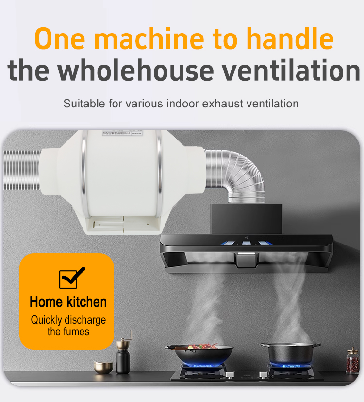 ST-100 Flujo Oblique Flujo Booster Ventilador 