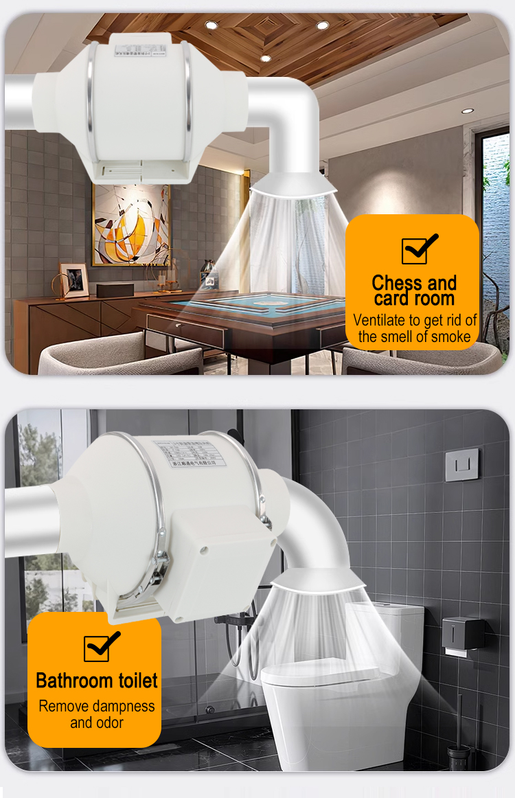 ST-100 Flujo Oblique Flujo Booster Ventilador 
