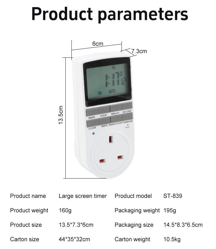 ST-839 Temporizador de pantalla grande
